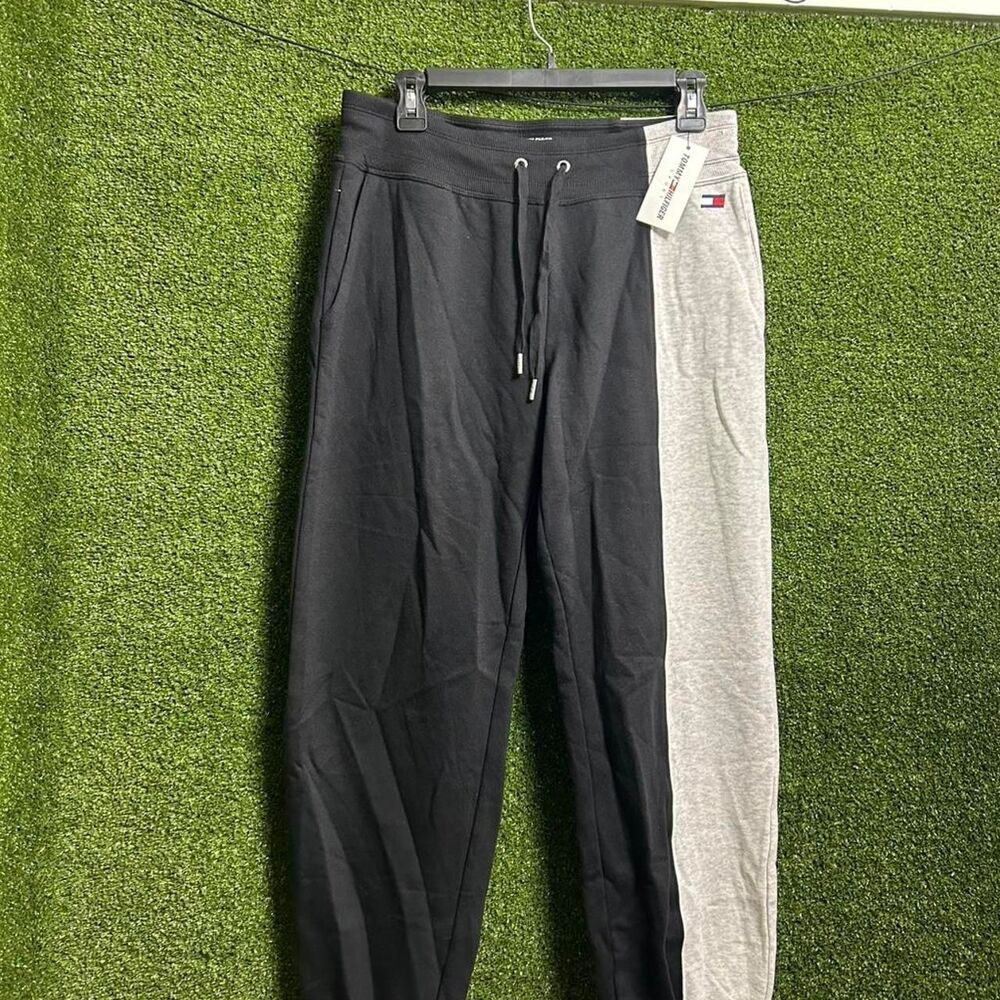 Tommy-hilfiger Men's Grey and Black Joggers-tracksuits